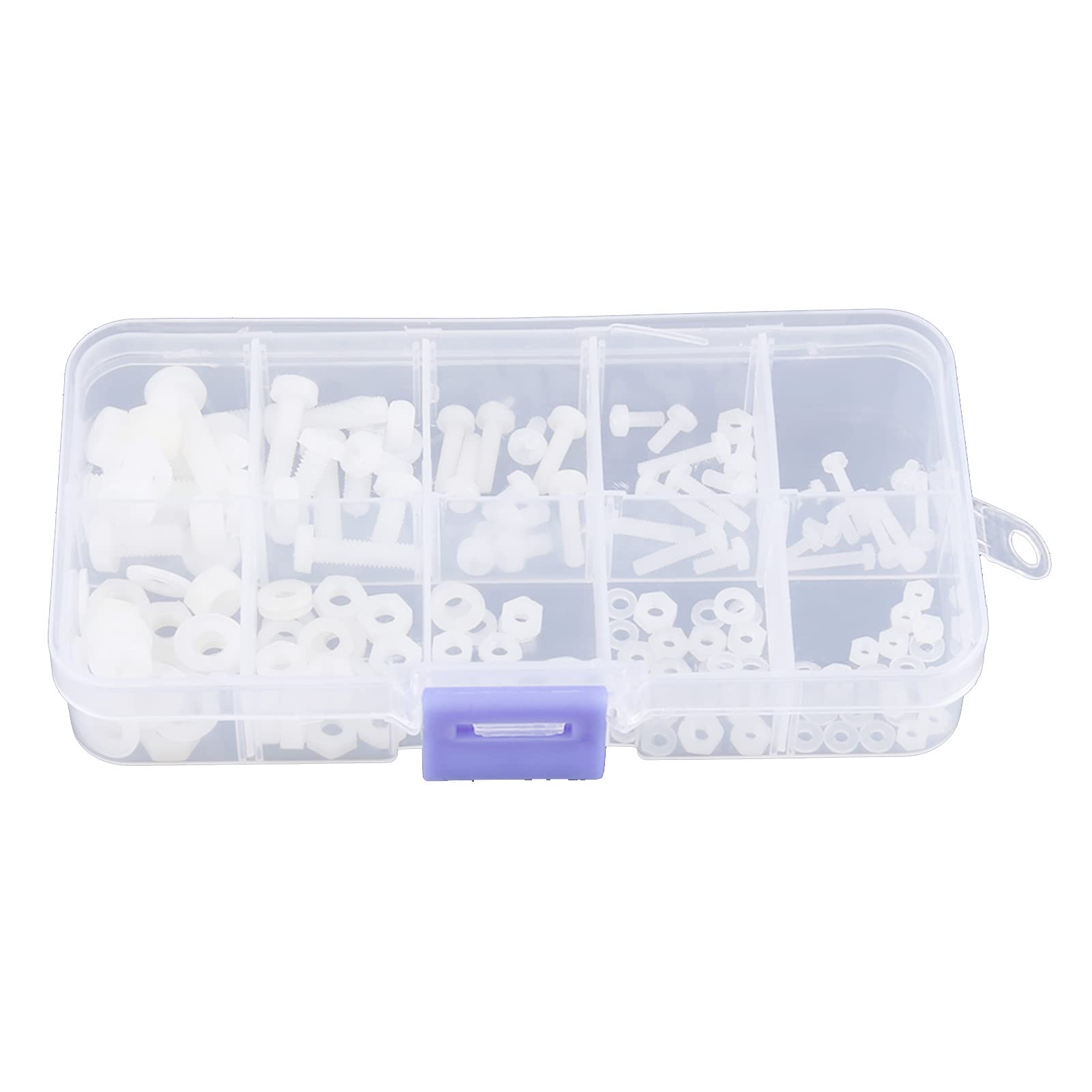 Buy with Box Screws Assortment Set, Waterproof Fasteners 4 Sizes Bolt