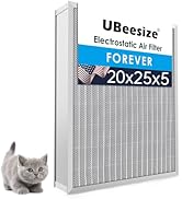 Filtre à Air électrostatique Lavable MERV 8 – 18x20x1 Pouces, Permanent Et Durable