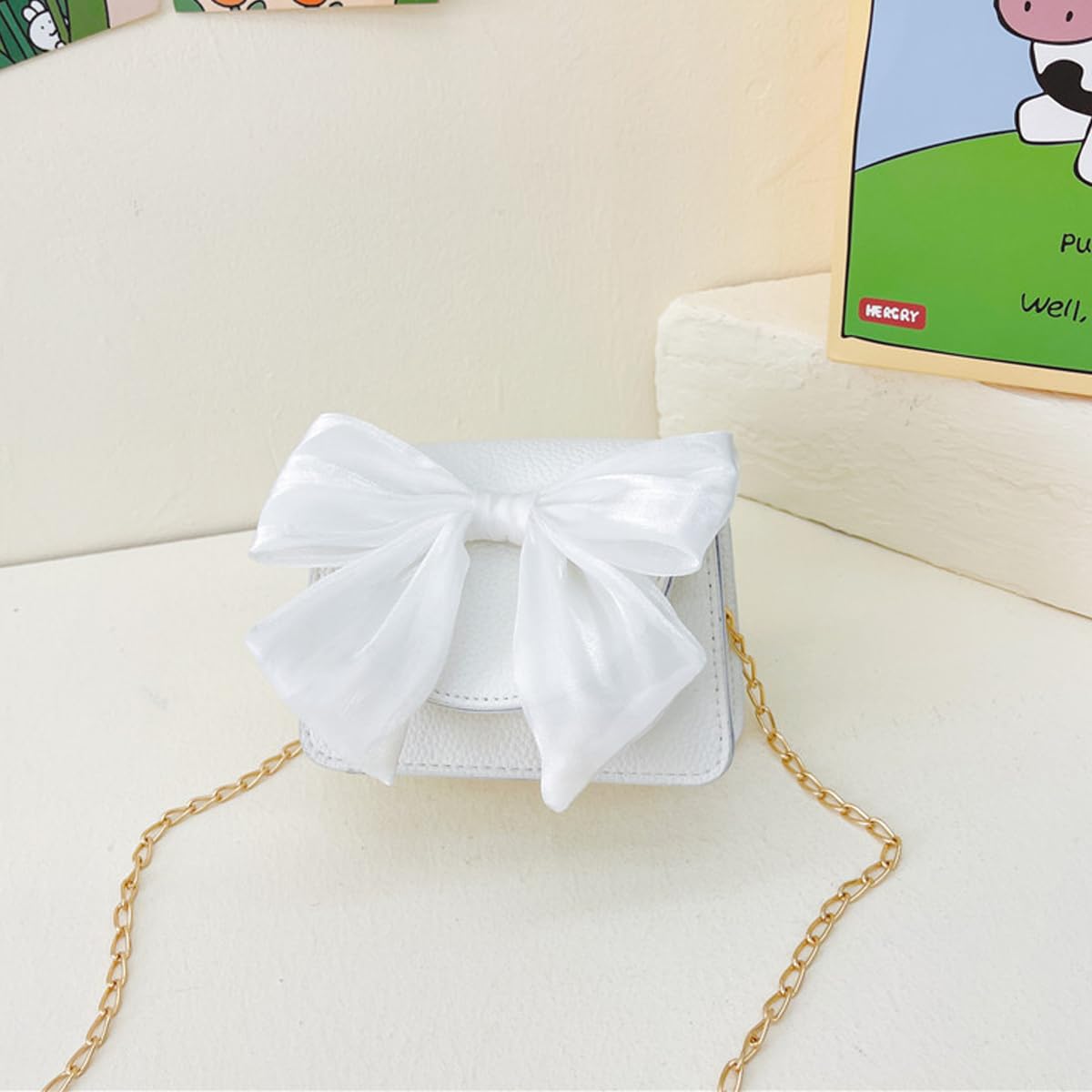 Mini sac à bandoulière pour petites filles, joli nœud papillon princesse pour petites filles, cadeau d'école, voyage