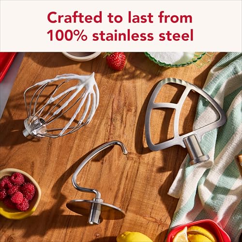 Image of KitchenAid Stainless 3-Pc Accessories for 4.5 /5-Qt Tilt-Head Stand Mixers