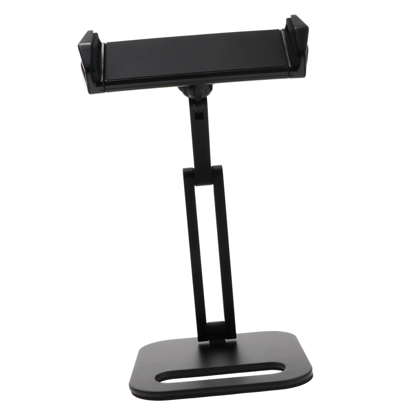 Operitacx Soporte para Teléfono y Tablet Ajustable y Estable de Aleación de Aluminio y TPU para Ver Videos y Transmisiones en Directo en Escritorio Negro