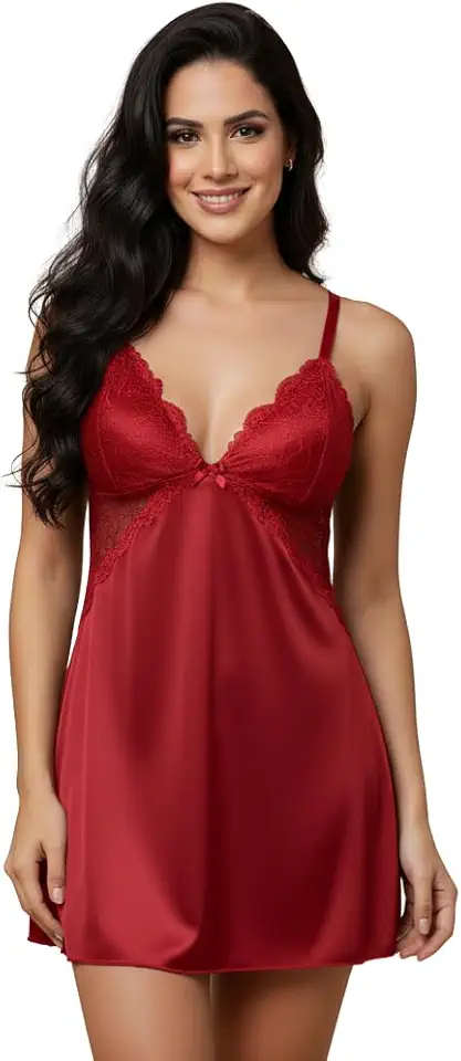 Camisola de microfibra com pequeno detalhe renda nas duas laterais, sem bojo, sexy, linha noite, pijama