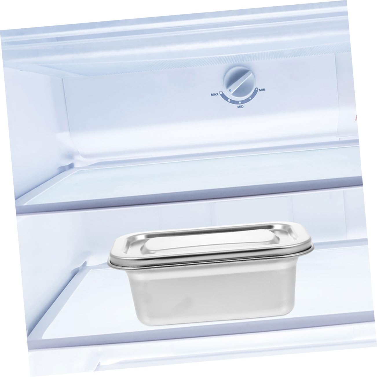 Alipis 2pièces Boîtes Inox Pour Stockage Alimentaire Avec Couvercles Hermétiques Conteneurs Réutilisables Pour Glace Maison Et Conservation Au Réfrigérateur Boîte Pour Fruits Et Légumes