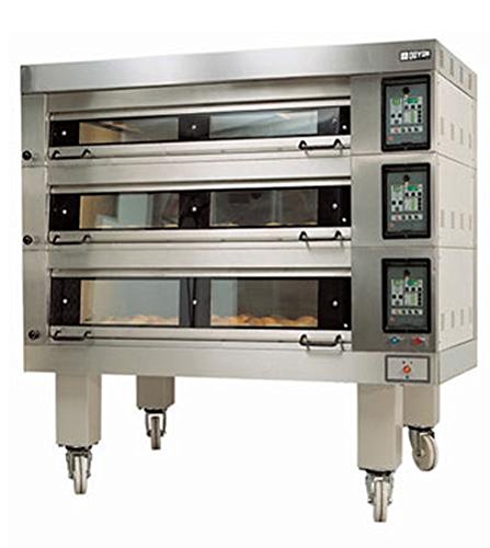 4T-3 Triple Deck Artisan Stone Four Pan Electric Deck Oven