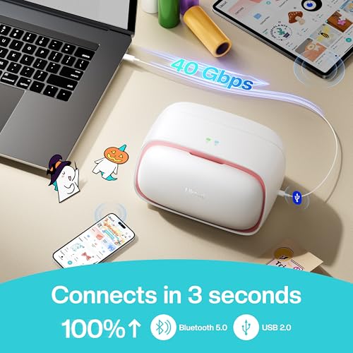 Likcut Vinyl Cutter Machine, Upgrade Cutting Machine Glee S501 for DIY Joy, Portable Smart Cutting Tool for Crafter, Sticker Decal Maker Printing for Family & School Fun Projects and Decorations, Pink - Image 5