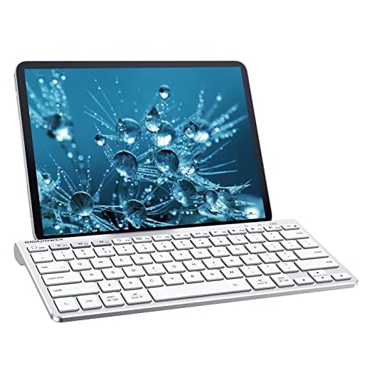 Fintie Gigapower Multi-Device Universal Wireless Bluetooth Keyboard with Foldable Stand for iPad Samsung Surface Tablet Smartphone PC MacBook, iOS, Android, Windows Tablets Phone, Silver