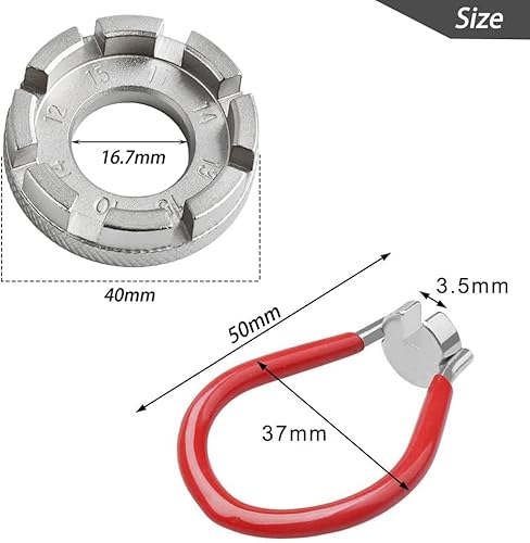 Miniatura 6 de Herramienta de llave de radios de bicicleta, herramienta de corrección de llantas de bicicleta, herramienta de corrección de llantas de bicicleta,