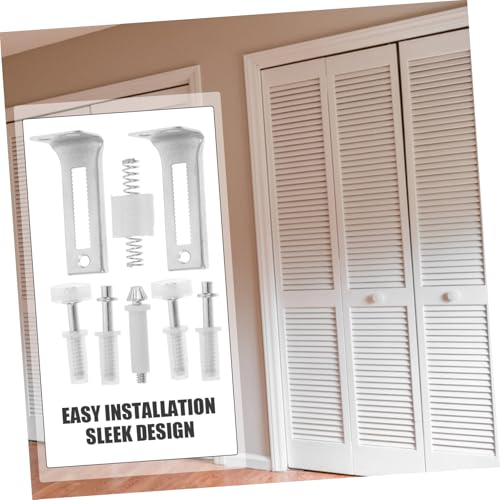 Luxshiny pivotes para puertas corredizas y plegables en acero inoxidable, kit fuerte para hogar miniatura 3