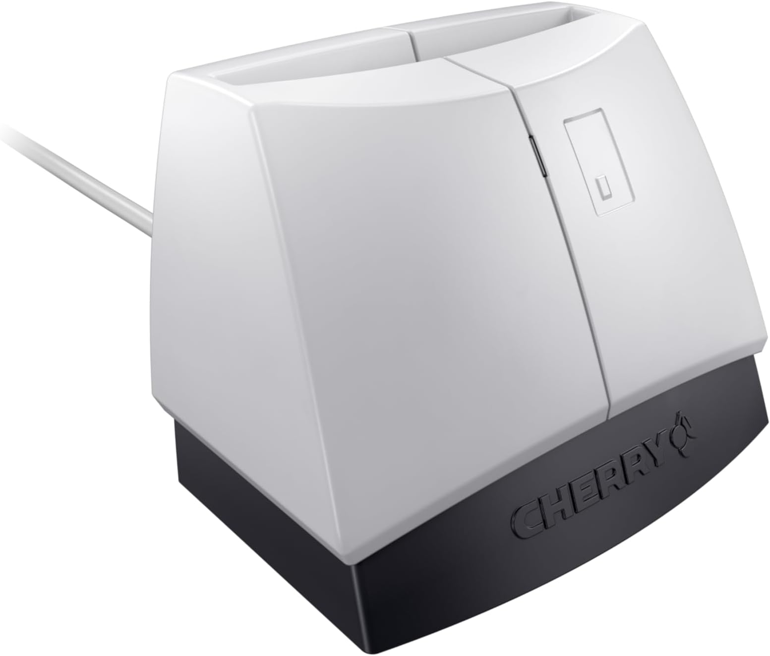 CHERRY SmartTerminal ST-1144 - Smart Card Reader - USB - One Handed Operation - FIPS & TAA Compliant, Black/Grey