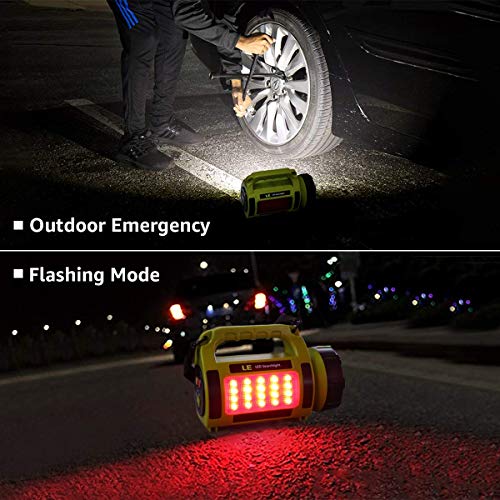 LE Rechargeable LED Lantern, Camping Essentials, 1000LM, 5 Light Modes, Power Bank, IPX4 Waterproof, Lantern Flashlight for Hurricane Emergency, Hiking, Home and More, USB Cable Included - Image 5