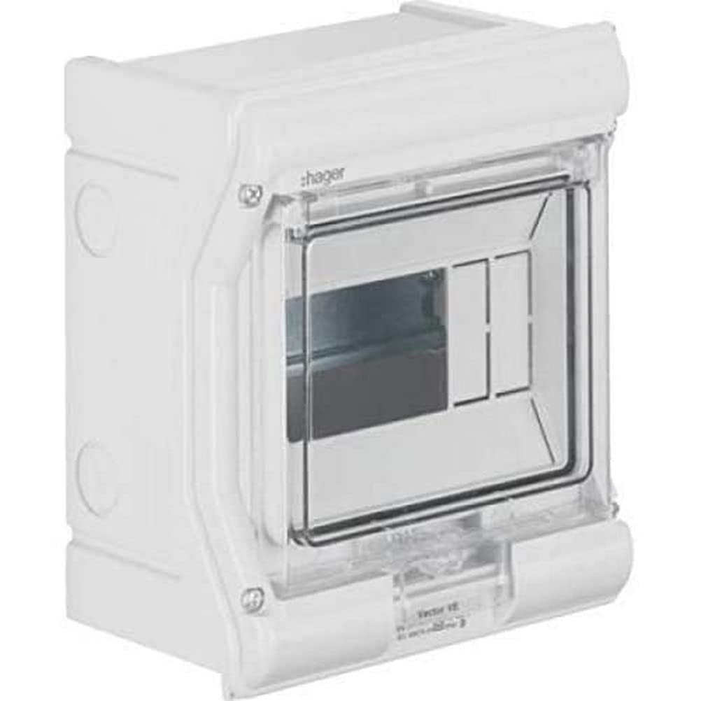Hager White Ve106sn Vector Splitter Ip65 6 Pl E Uv O Leit.