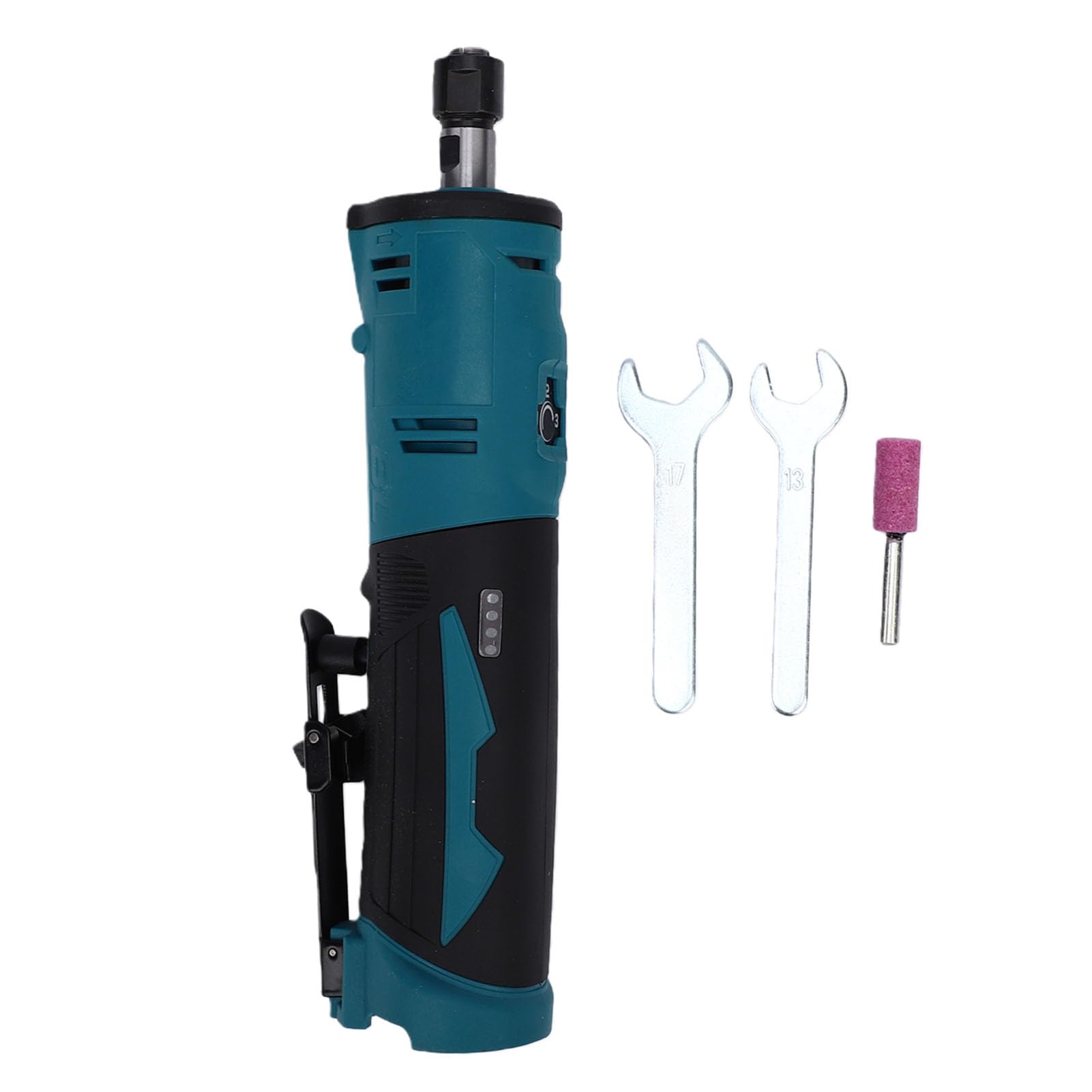 Focket Smerigliatrice Diritta a Batteria, Smerigliatrice Elettrica a velocità Variabile a 3 Livelli per Batteria da 12 V con Mandrino di Precisione da 1/4", per Rimozione Ruggine