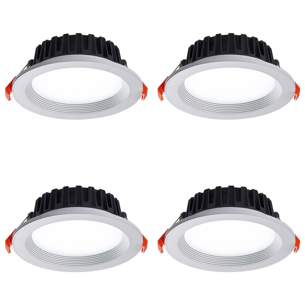 Faretti da soffitto, Faretti da incasso 3000K/4000K/6000K Dimensioni multiple Illuminazione decorativa domestica(4000k,4 Pack 7W)