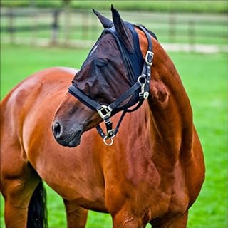 Airflow Lycra Fabric Fleece MESH FlyMask Spandex Black 73243C