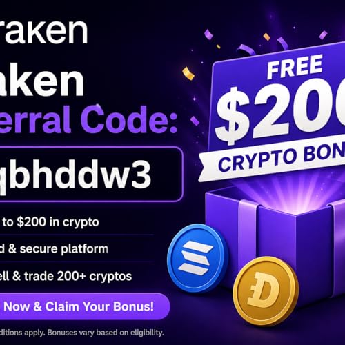 Kraken Referral Code: [bqbhddw3] Free $200 Crypto Bonus cover art