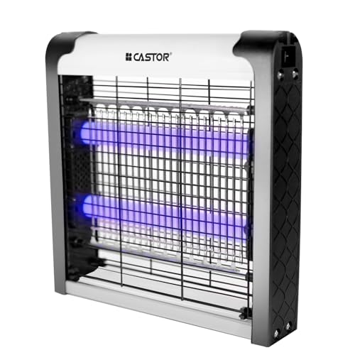 Image of IBELL CASTOR M02IK Electric Insect Catcher Machine with LED Lamp, Portable Indoor & Outdoor Fly Trap, Compact Bug Zapper for Home (Silver)