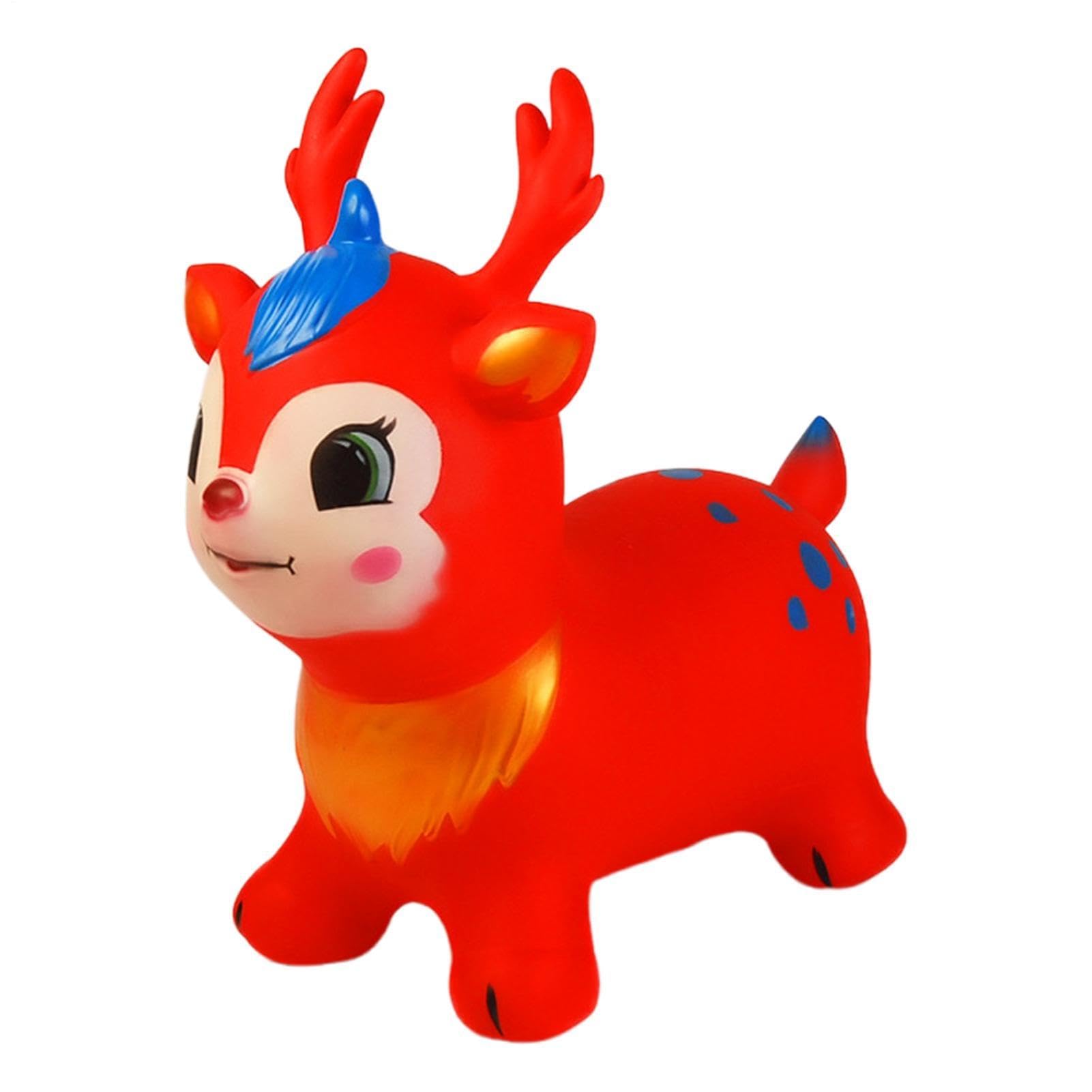 Caballo Saltarín,Inflable Caballo de Montar,Animal Saltarín para Niños - para Uso en Interior y Exterior, Casa, Preescolar, Zona de Juego, Viaje, de Cumpleaños