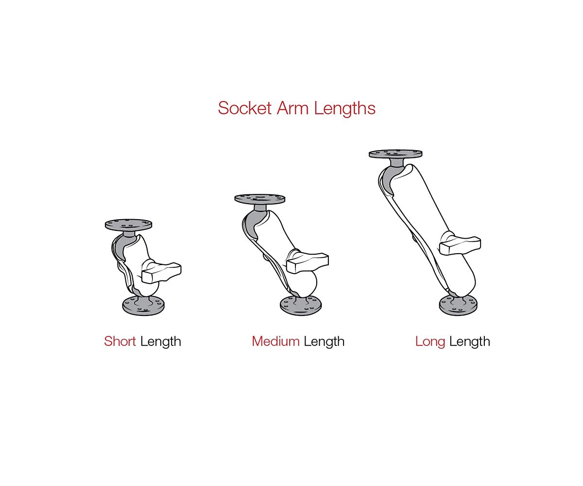 RAM MOUNTS (rap-404u Medium Tough-Claw mit 3,8 cm Durchmesser Gummi Ball
