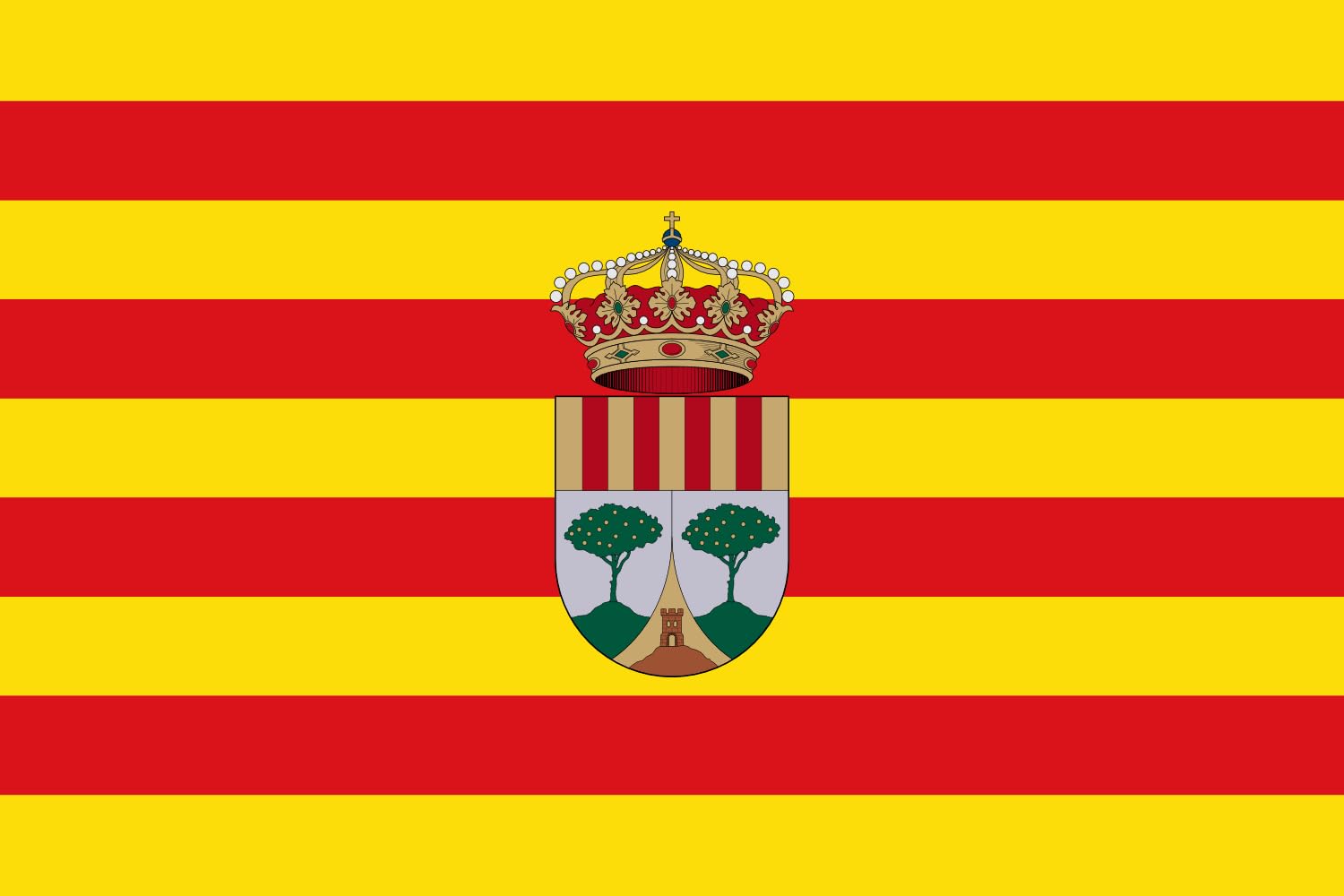 Drapeau Busot Alicante grand modèle pour décorer vos événements