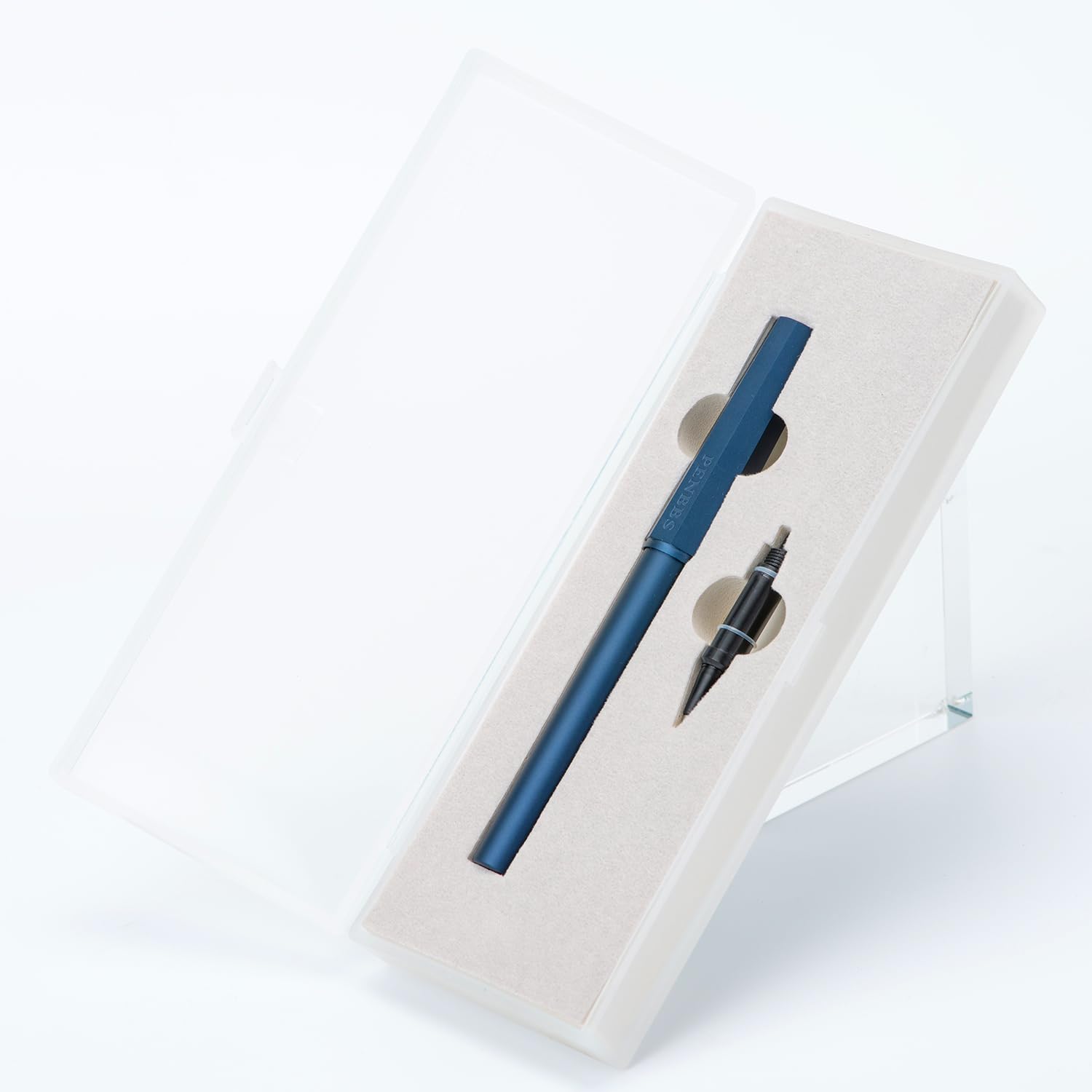 Amazon | PENBBS 350 アルミニウム万年筆 ビビッドブルー 細字 0.5mm
