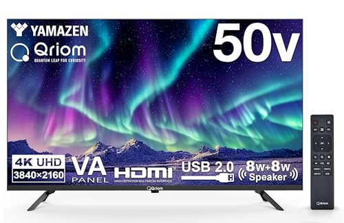 Amazon.co.jp: 山善 モニター 50インチ ディスプレイ 4K 3840×2160 VA
