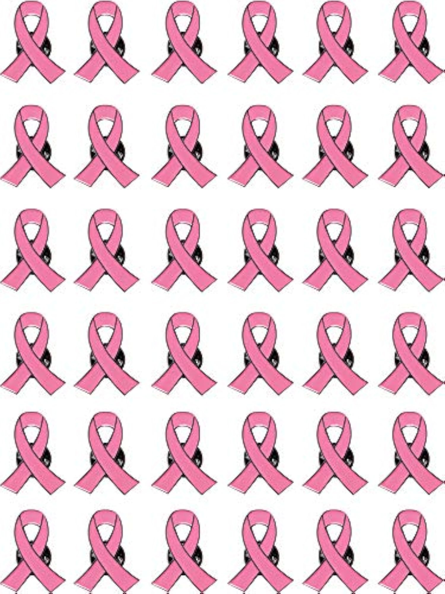 Breast Cancer Awareness Pink Ribbon Brooch Pin