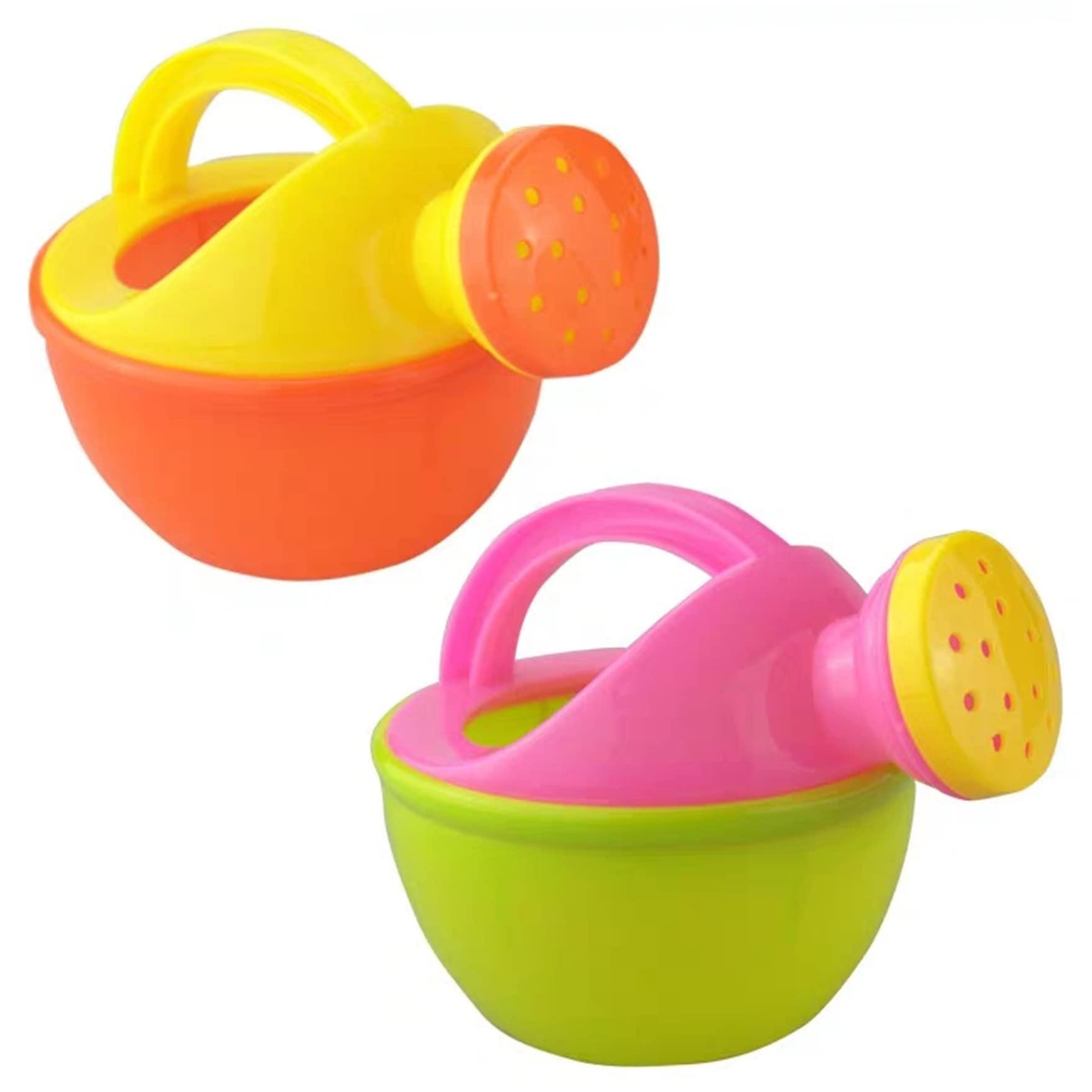Regadera de Playa para niños pequeños, regaderas para niños, 2 Piezas de Juguete de plástico, Juguetes de baño Divertidos, jardinería educativa para (Color Aleatorio) para Uso Diario