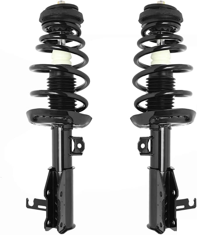 COMPLETESTRUTS - Front Quick Complete Strut Assemblies with Coil Springs Replacement for 2014-2018 Chevrolet Impala V6 3.6L - Set of 2, black