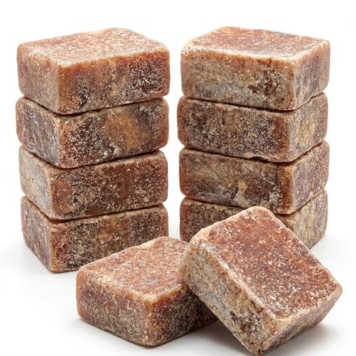Natureluxy – Lot de 10 Carrés de Musc Ambré | Parfum Solide Oriental & Déodorant Naturel | Senteur Maison, Voiture, Linge | Format Économique