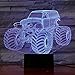 3D Illusion Lamp Night Light Monster Truck for Kids 7 Color Changing Touch Switch Table Desk Decoration Lamps Christmas Gift with Acrylic Flat & ABS Base & USB Cable Toy Gift (Monster Truck)