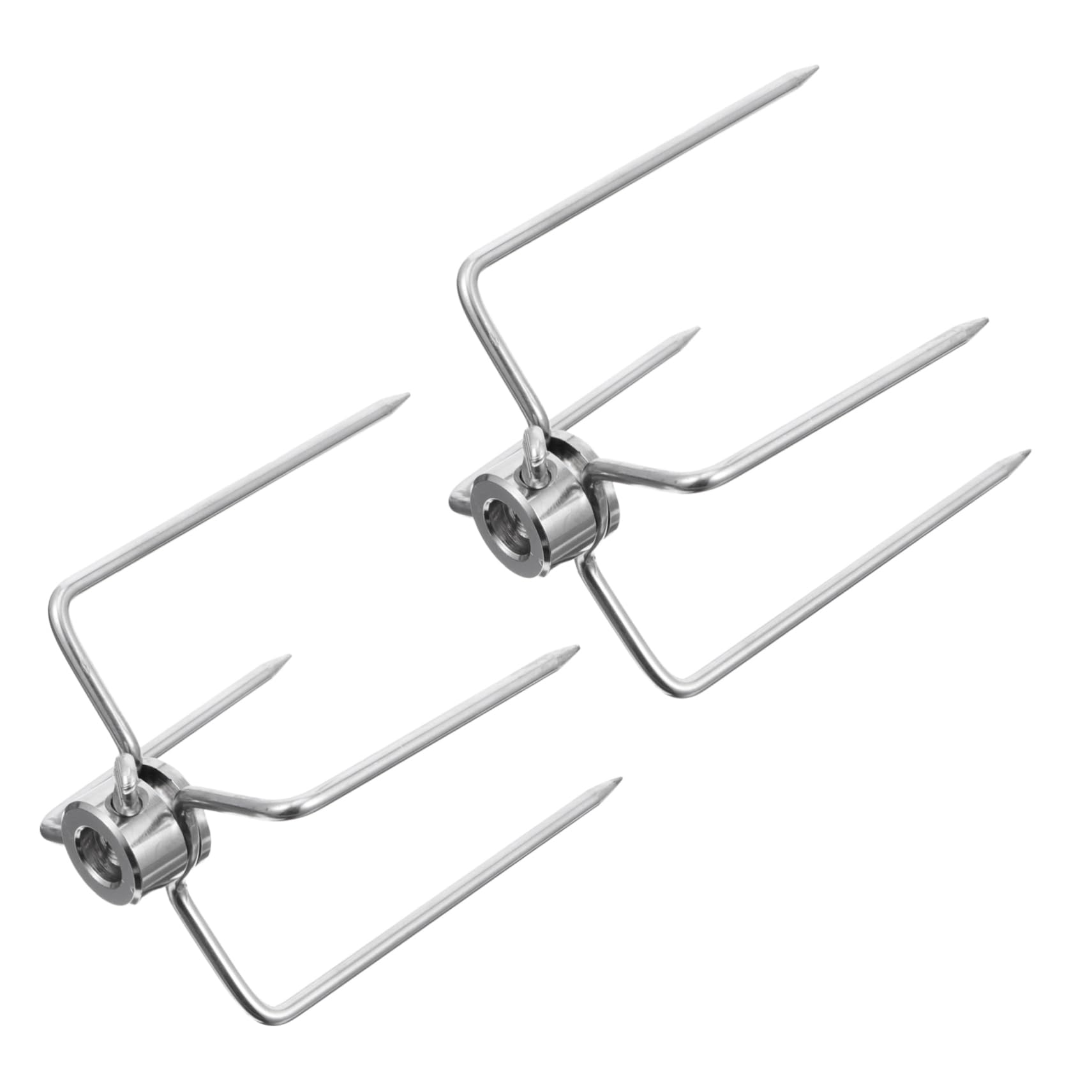 2piezas Tenedores Inoxidable Duraderos Aptos Para Lavavajillas Perfectos Para Barbacoas y Camping