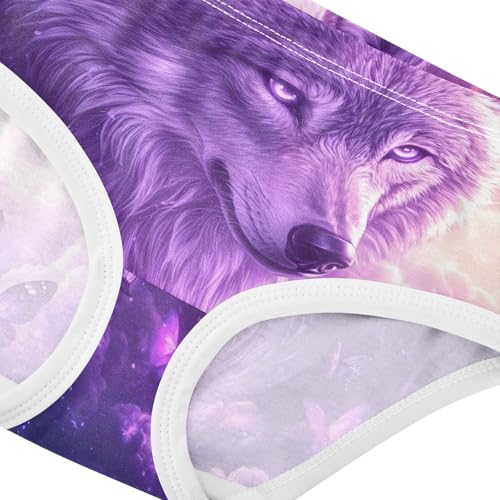 Wolf Sky Purple Clouds Butterfly Toddler Girls's Underwear 2T 202c10324