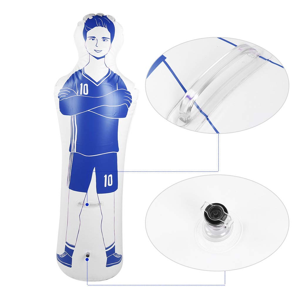VBESTLIFE Mannequin D'Entraînement de Football, 40 X 160 Cm Mannequin de Football Gonflable Mur de Défenseur de Coup Franc de Gardien de But pour L'entraînement de Défens