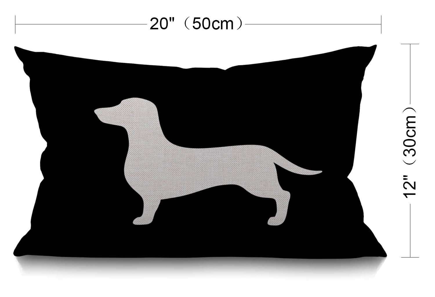 Federe Per Cuscini Lombari LVTXIII Per Esterno – 30x50 Cm, 2 Pezzi, Tessuto Resistente, Nero/Blu, Per Patio