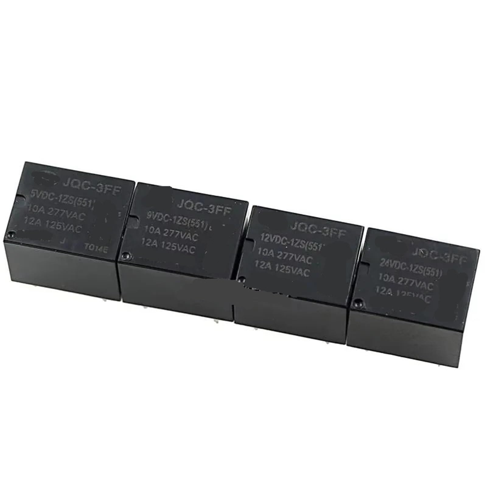 Relé JQC-3FF-5VDC soluciona fallos de encendido en electrodomésticos con su recambio de 4 pines 2