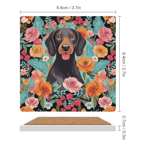 Dessous-de-verre imprimé floral pour table basse et salons chaleureux - 3