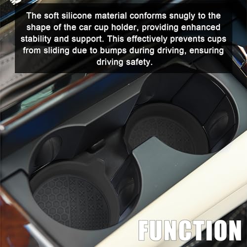 Portavasos de silicona para auto, paquete 4+2 pinceles miniatura 3