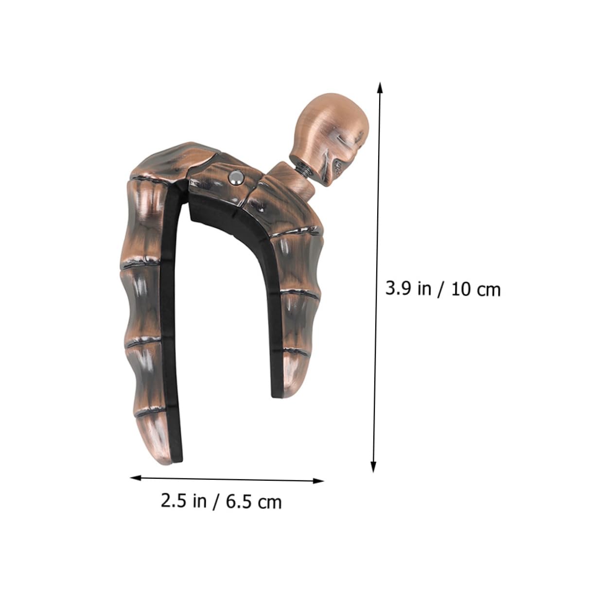 Capo per Chitarra e Ukulele a Forma di Teschio in Lega di Zinco Presa Antiscivolo