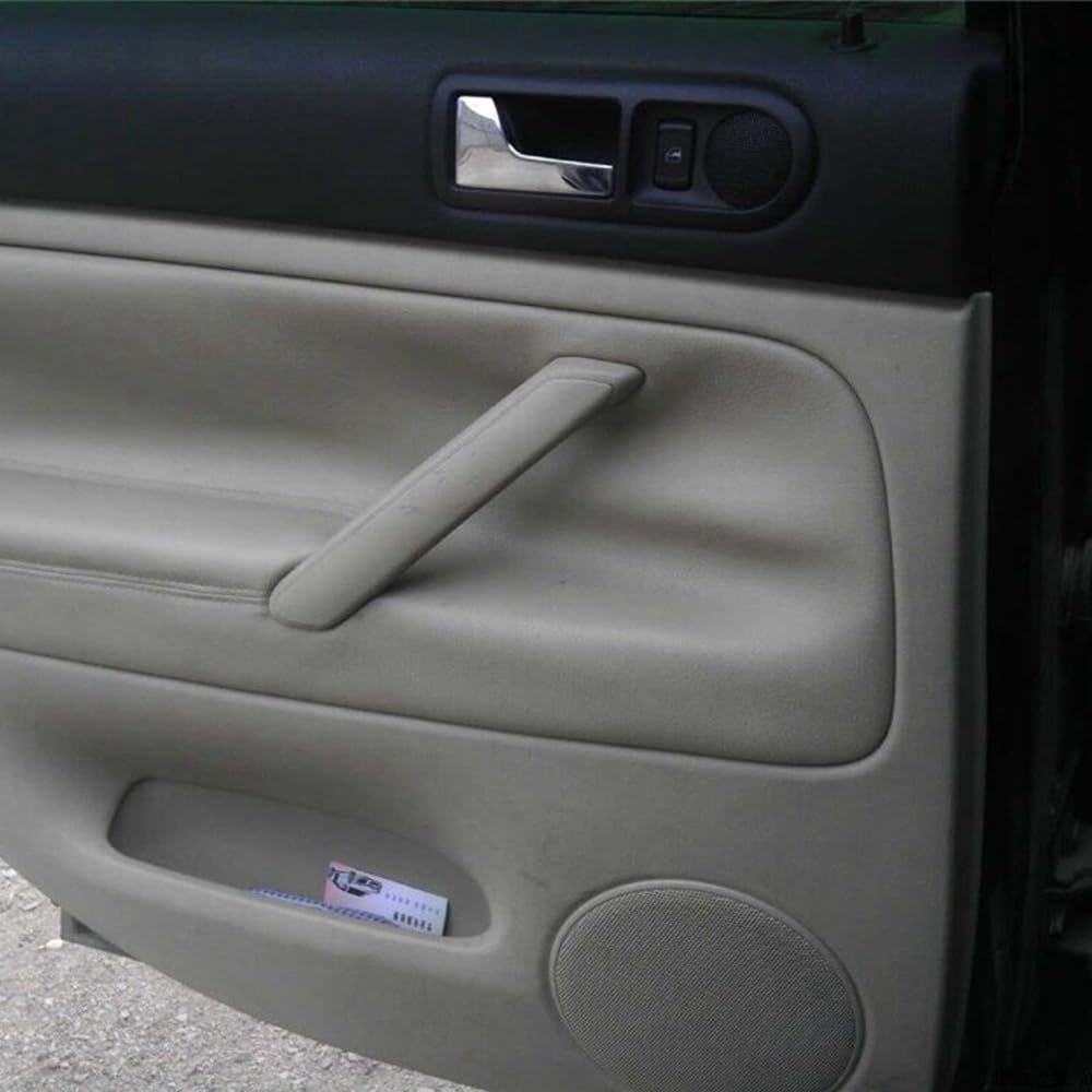 Manija Interior Para VW Passat B5 (1998-2005) - Patrón Fibra De Carbono, Plástico ABS, Fácil Instalación, Frontal Izquierdo (3 Piezas)
