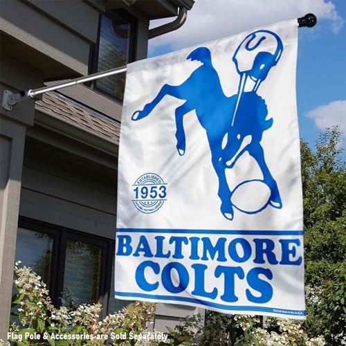Bandera retro Indianapolis Colts con tejido resistente para coleccionistas 2