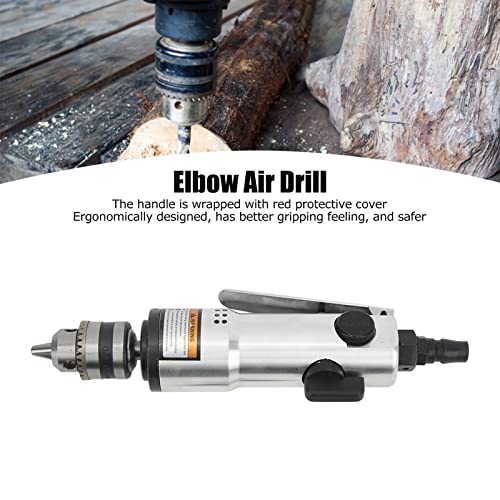 Garosa 3/8in Straight Air Drill Zinc Alloy Drilling Machine with Gear Air Operated Pneumatic Drill 2200rpm Industry Pneumatic Power Tool