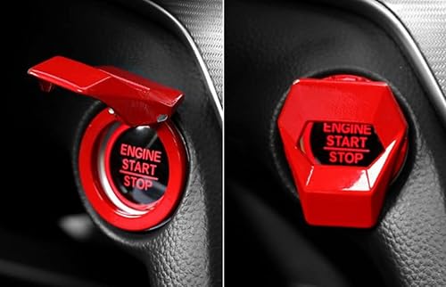 Miniatura 3 de Nueva cubierta universal para botón de arranque compatible con KIA Optima Magentis Picanto Niro K9 Rio K7 Cadenza Rondo EV6 Stonic Cerato K5 (rojo)