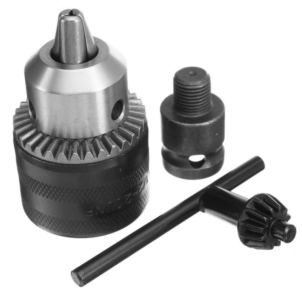 VIDOO 1.5-13mm Drill Chuck Drill Adapter 1/2 Inch Changed Impact Wrench into Electric Drill