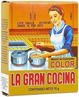 Food Coloring Mix from Colombia, Pack 70g - Mezcla de Colorantes Triguisar La Gran Cocina