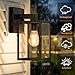 MATAMEYE Outdoor Wall Lantern, Waterproof Exterior Wall Sconce Light Fixture, Black Front Door Lamp, Anti-Rust E26 Socket Porch Lighting