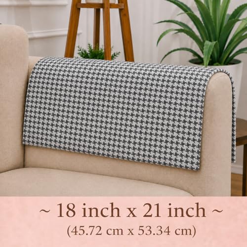 Image of STITCHNEST 'Nomad Weave Collection' Sofa Armrest Cover | Elegant Jacquard Fabric, Washable & Durable for Modern Living (18 x 22 Inches) 49