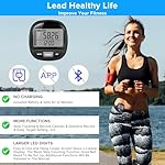 3D Pedometer Step Counter for Walking and Miles, Simple Step Tracker with Large Digital Display and Clip Lanyard, Steps Track Accurately Steps Monitor Watch for Women Men Adults Seniors Dog - Image 2