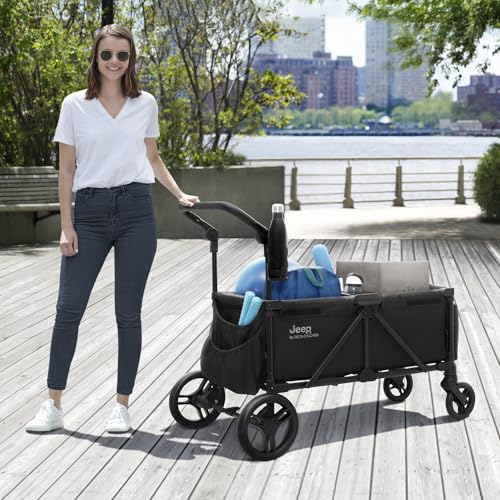 Delta Children - Jeep Evolve Stroller Wagon, Black - image 9