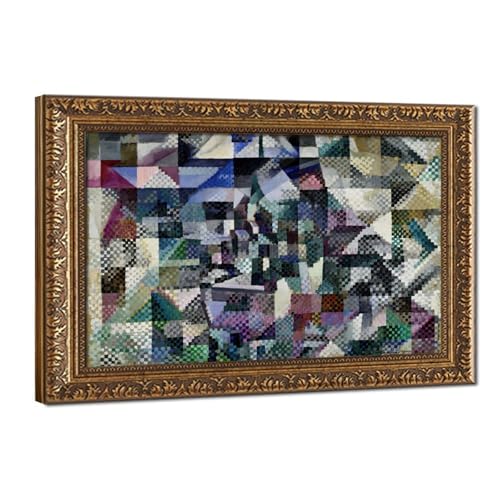Robert Delaunay Window on the City Impression Toile Cadre Suspendre Déco Bureau