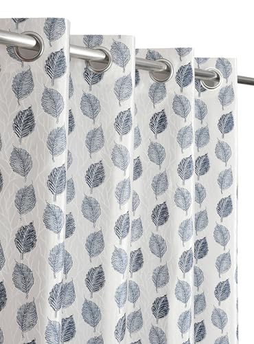 Image of Room Darkening Home Decor Curtains for Living Room, Bedroom Doors and Windows Panel, Parda, Eyelets Hanging, Grey, 4 x 7 Feet, Pack of 2